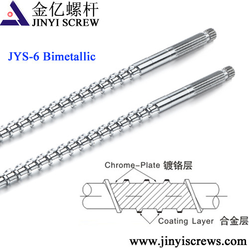 Bimetallic Screw with Chrome-Plating