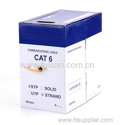 China Manufacturer 4Pairs 305m cat6 SSTP Ethernet Cable