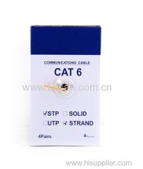 UL confirmed good quality 1000ft/305m UTP/STP/FTP cat6 stranded twisted pair cable