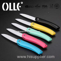 colored ceramic folding knife
