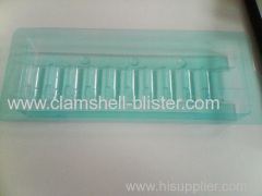 Plastic medication vial trays