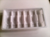 Plastic medical vial packaging tray