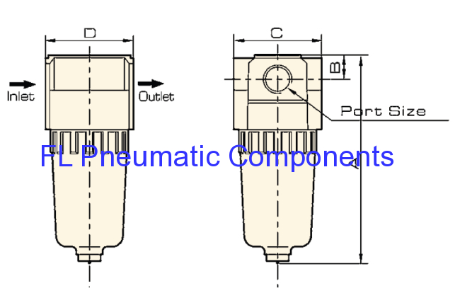 Mini Pneumatic Air Filter