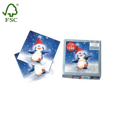 snowman greeting Christmas card