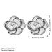 CHE924 Rose Flower Gold Stud Earring, Quality Girl Party Earring Jewelry