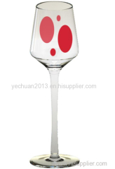 Cordial red wine glass