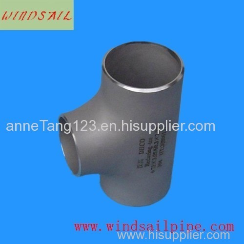 stainless steel equal tee, SMLS,ANSI b16.9,A234 WPB,SCH 40