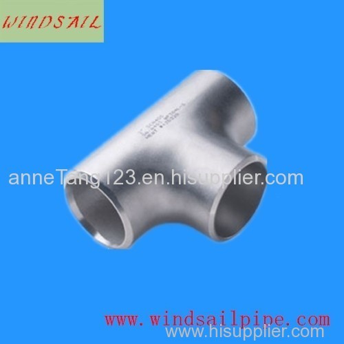 stainless steel pipefittings reducer tee/equal tee sch40