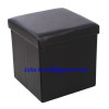 Folding storage stool ottoman LSF101