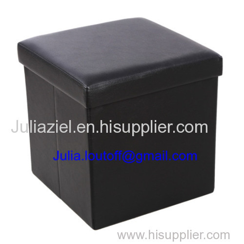 folding storage stool ottoman pouf
