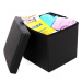 folding storage stool ottoman pouf