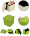 Colorful square ottoman with storage