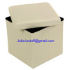 Colorful square folding storage ottoman Pouf LSF10M