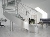 Stainless Steel Curved Glass Staircase