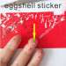 Supply easy destructible vinyl blank sticker labels
