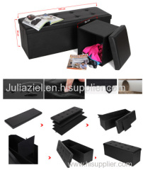 Multifunction folding storage stool ottoman pouf LSF703