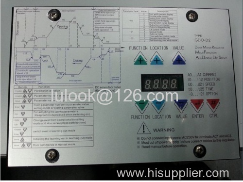 Elevator door controller GDO-D2