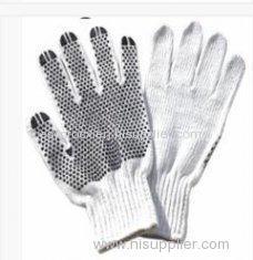 7 Gauge Bleached White Cotton Hand Gloves For Warehousing Construction