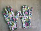 OEM XXL Safety 13G Knitted Seamless Color Ployester Children Pretty Gardening Gloves