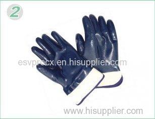 Cut Resistance Heavy Duty Nitrile Coated Work Gloves With Soft Jersey Liner