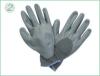 Foam Finished Durable Nitrile Work Gloves With Grey Nylon Liner For Refuse Collection