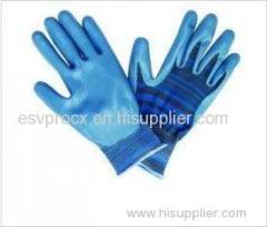 OEM 13G Smooth Finish Nitrile Work Gloves with Knitted Seamless Nylon Liner