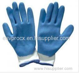 S Sandy Finished Puncture Resistance Blue Nitrile Work Gloves for Electronics Assembly