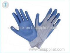 10G Durable Grey Nitrile Work Gloves with Knitted Seamless T / C Liner