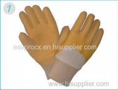 Abrasion Resistance Latex Coated Gloves With Open Back For Outdoor Work