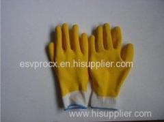 Fully Latex Coated Gloves With Seamless Knitted Nylon Liner For Refuse Collection