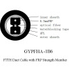 FTTH Duct Cable 1 core with 0.5mm FRP strength member