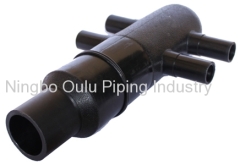 HDPE water system five ways manifold pipe fitting