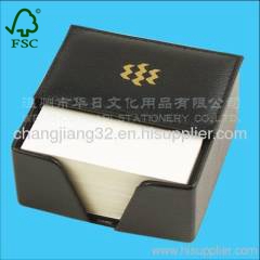 Sticky Pads in Leather Box