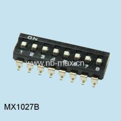 2.54 mm SMD Dip Switch Black short pin header