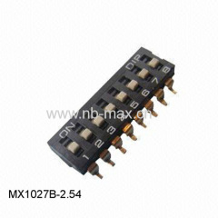 Tape sealed SMD DIP switch 2.54mm dip switches tape seal with tape and reel black color