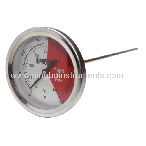 Bimetal thermometer; cooking thermometer