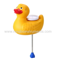 Duck shape pool thermometer