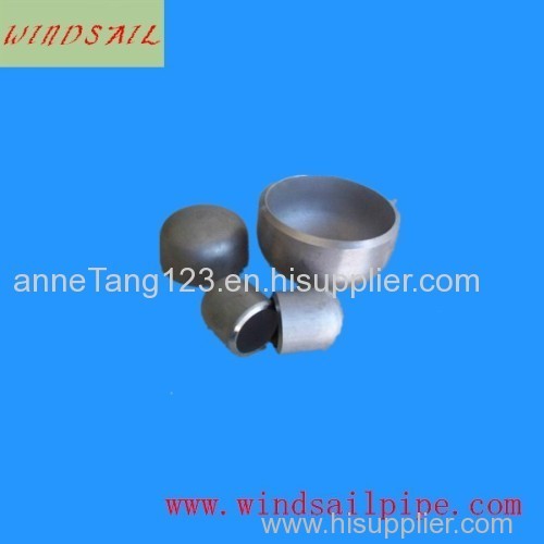 high quality Stainless steel, carbon steel cap in pipe fittings made in hebei china