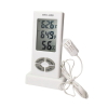 Digital thermoemter & hygrometer include clock