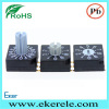 3+3 Pins SMD Rotary Code Switch 100mA , 50V DC