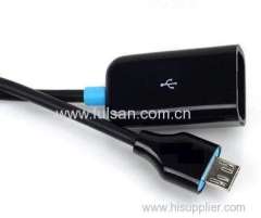 USB 2.0 Female to Micro USB Male OTG On-The-Go Cable Adapter