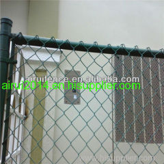 pvc coated chain link fence,used diamond fence for sale,sport filed fence(iso9001)