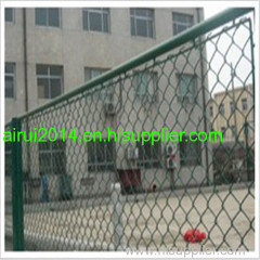 pvc coated chain link fence,used diamond fence for sale,sport filed fence(iso9001)