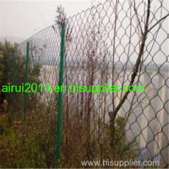 pvc coated chain link fence,used diamond fence for sale,sport filed fence(iso9001)