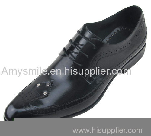 Men dress leather shoes