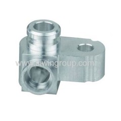 CNC machined three way joints valve Body aluminum hubs hydraulic valve housing frange camera bracket handle lever