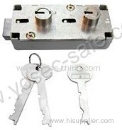 Double nose changeable safe deposit boxes lock