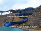 Open Flume Spiral Water Slide Swimming Pool Water Slide For Kids