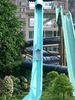 Blue Vertical Adult Water Slides , Extreme Water Slides 12m For Water Park