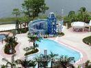 Water Park Commercial Fiber Glass Slide For Kids Pool Vertical Water Slide 6mm - 8mm